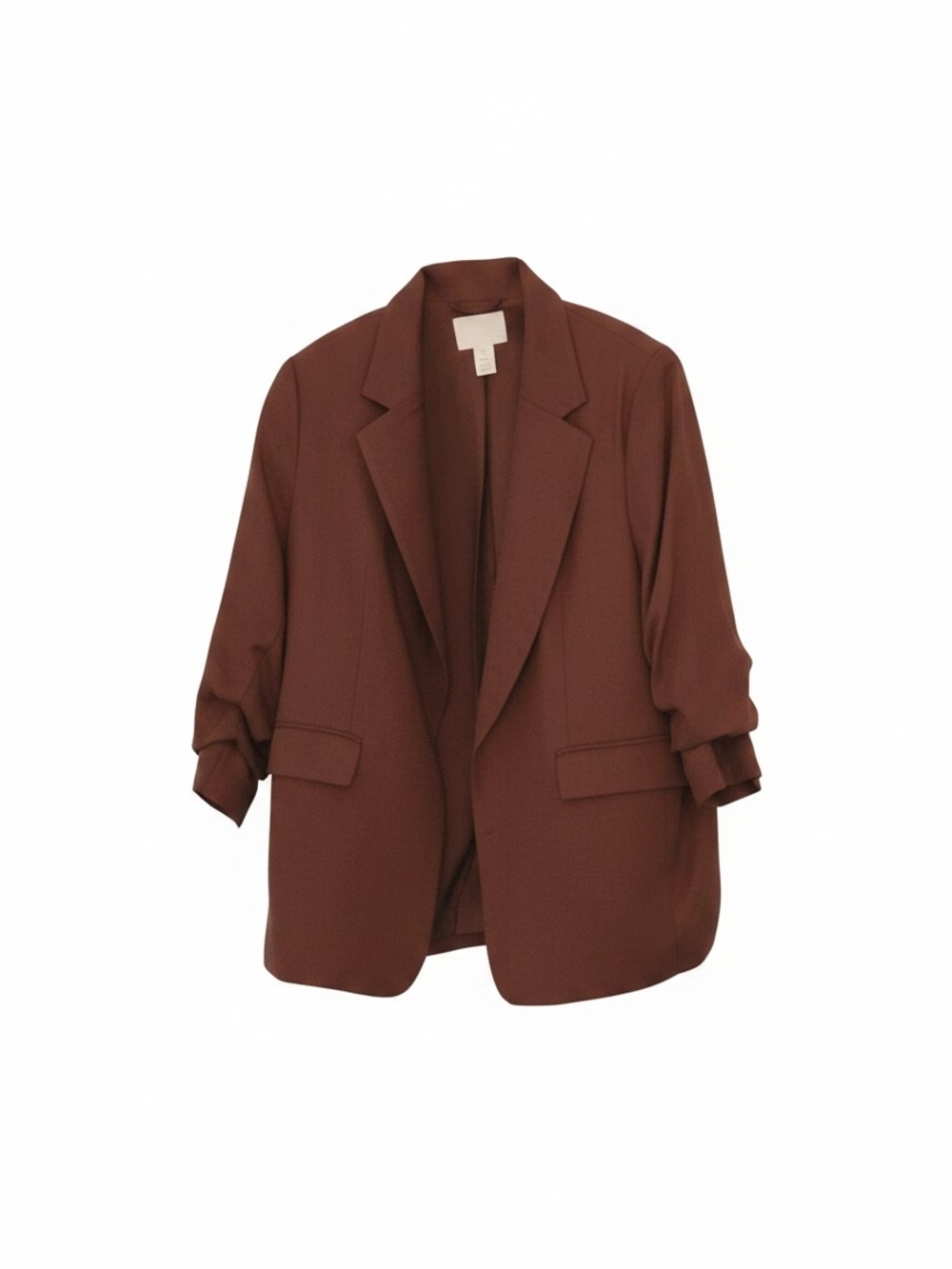 H&M Brown Single-Breasted Blazer Jacket